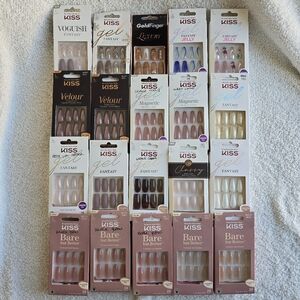 Kiss Nails Lot of 20 Long Length